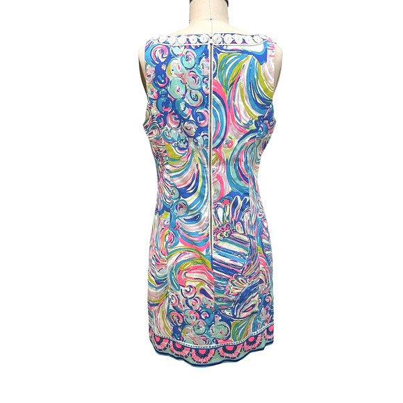 Lilly Pulitzer Dress Womens 4 Gabby Sleeveless Sheath Embroidered Trim - Picture 3 of 9